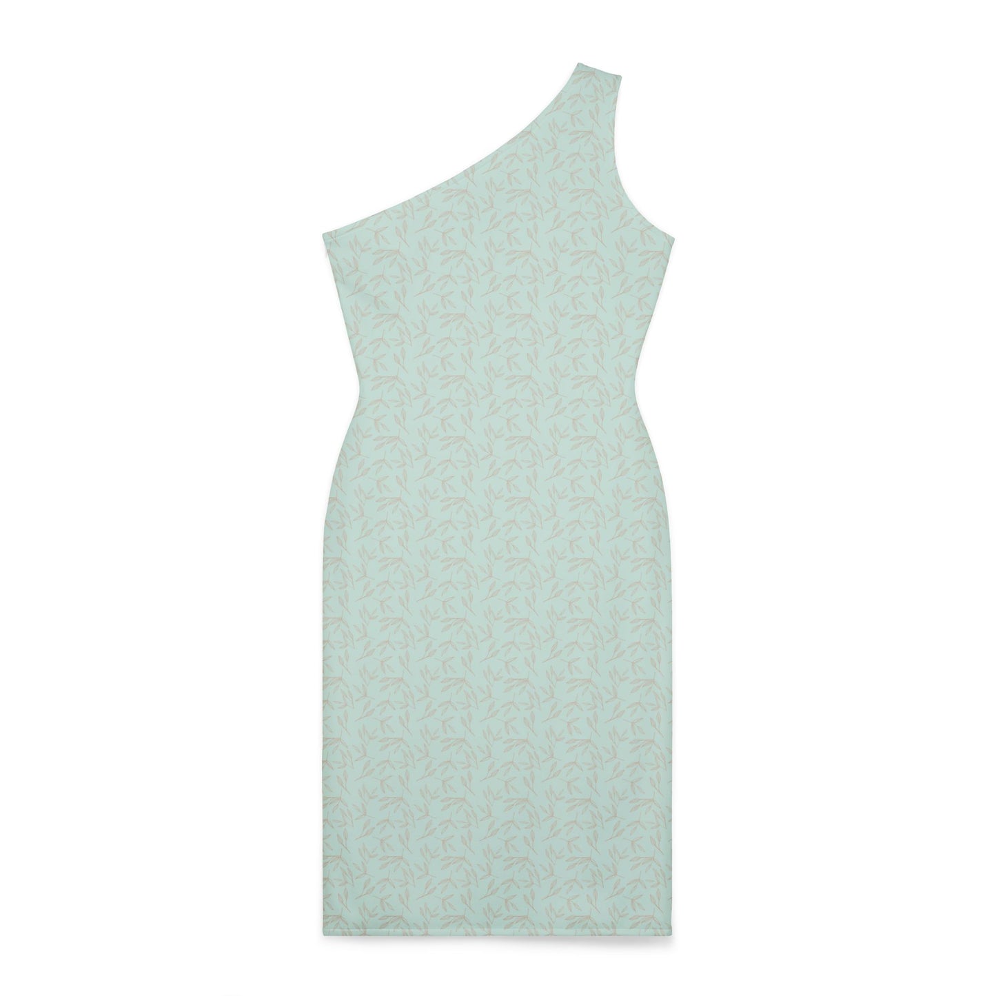 Coastal Falling leaves One-Shoulder Dress