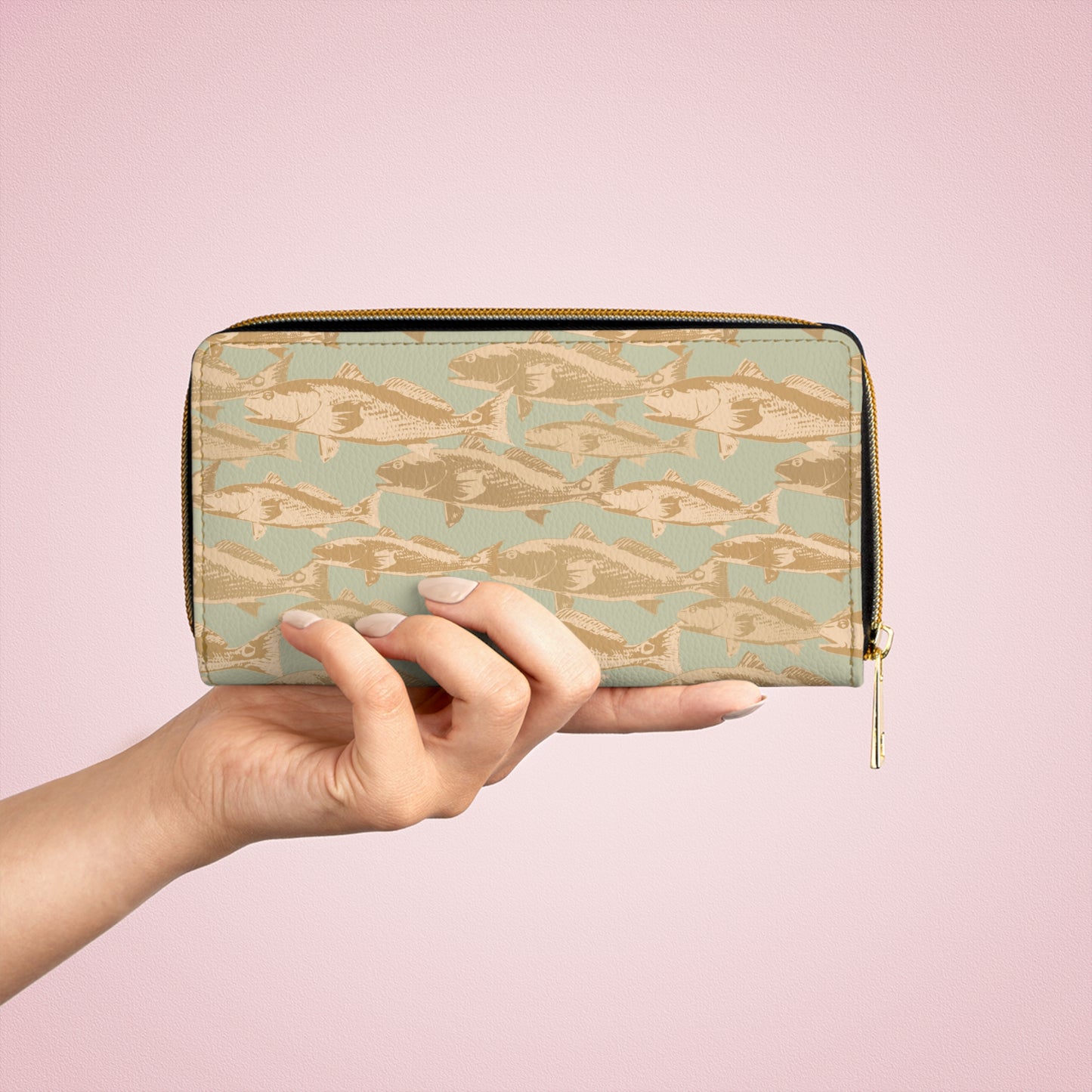 Red Drum Zipper Wallet