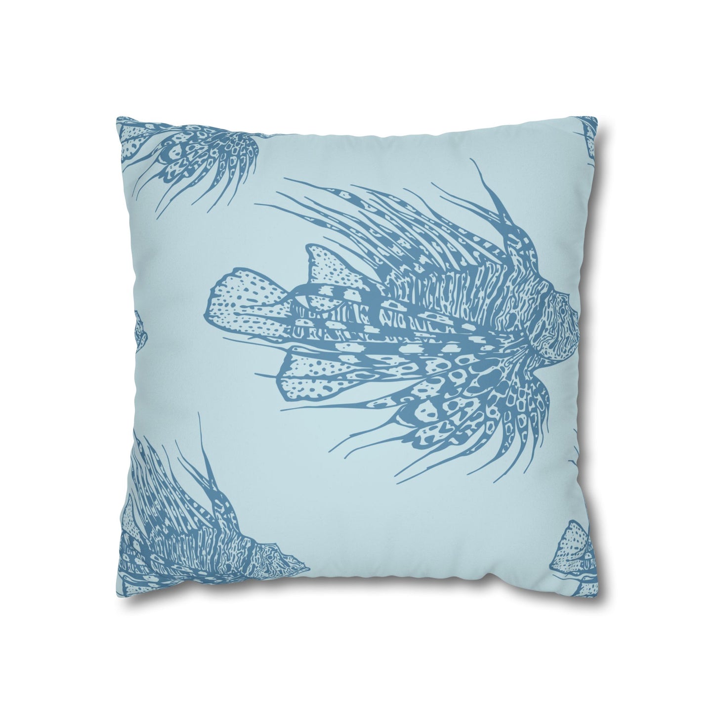 Lionfish - Faux Suede Pillowcase - Perfect for Beach Lovers