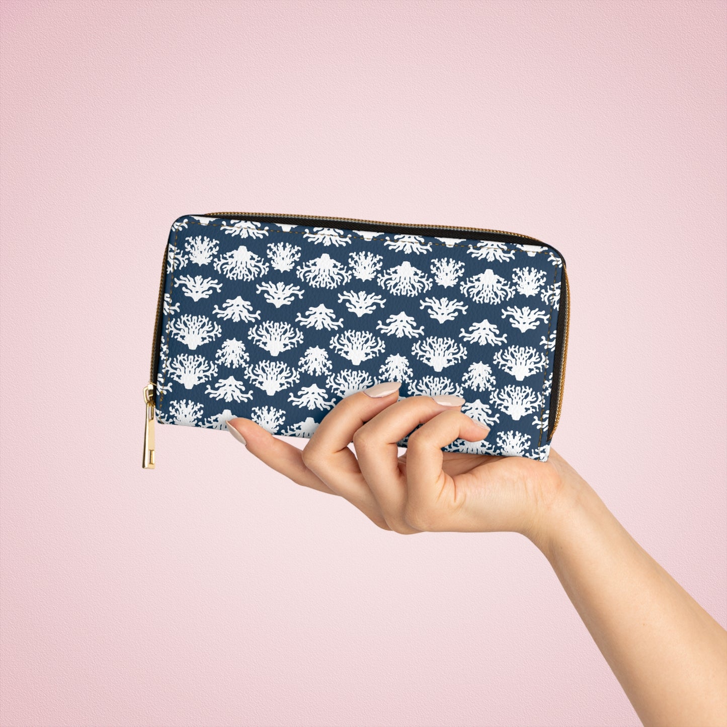 Coral Grand Blues Zipper Wallet