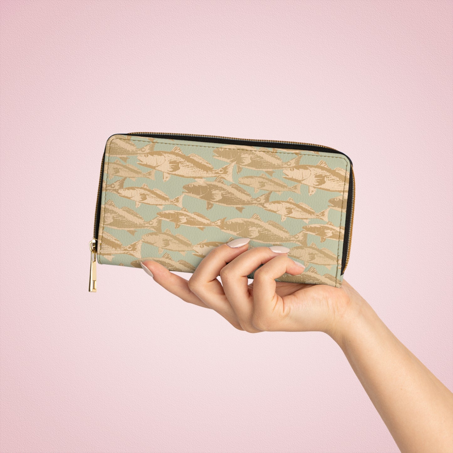 Red Drum Zipper Wallet