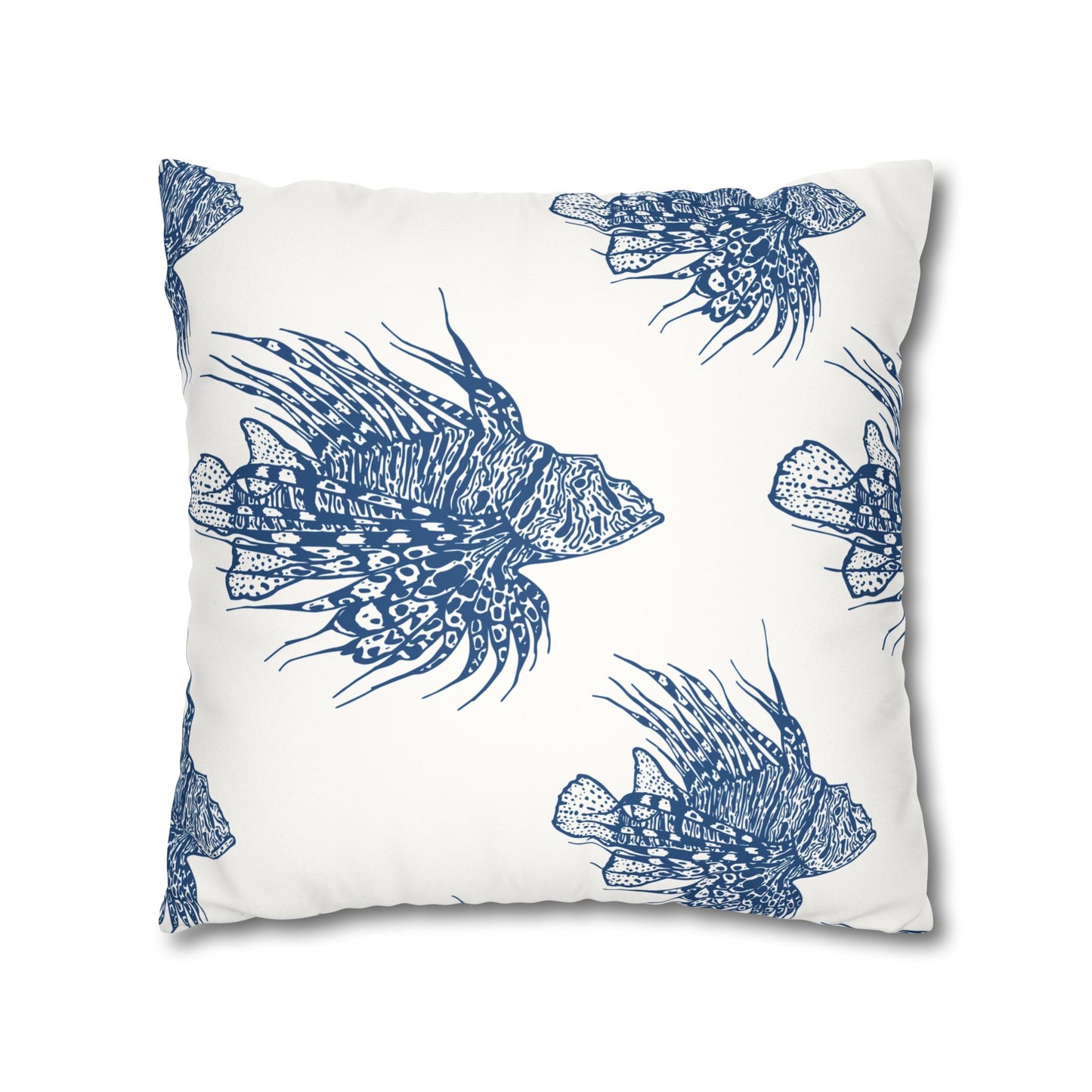 Lionfish - Faux Suede Pillowcase - Perfect for Beach Lovers