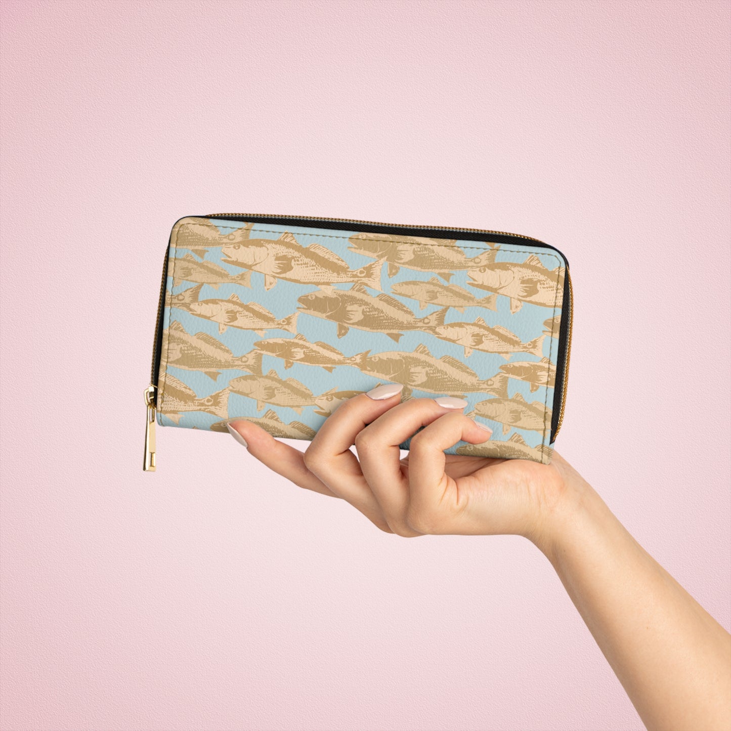 Red Drum Zipper Wallet