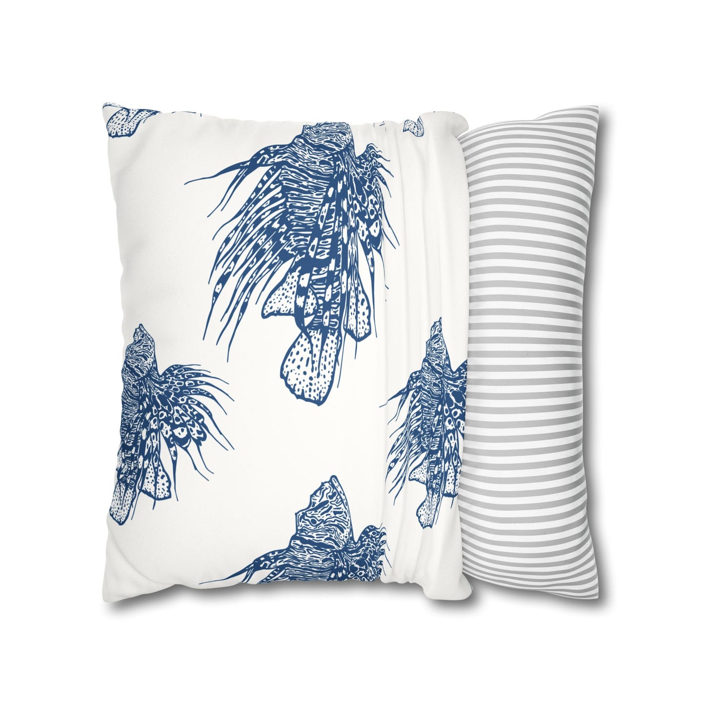 Lionfish - Faux Suede Pillowcase - Perfect for Beach Lovers