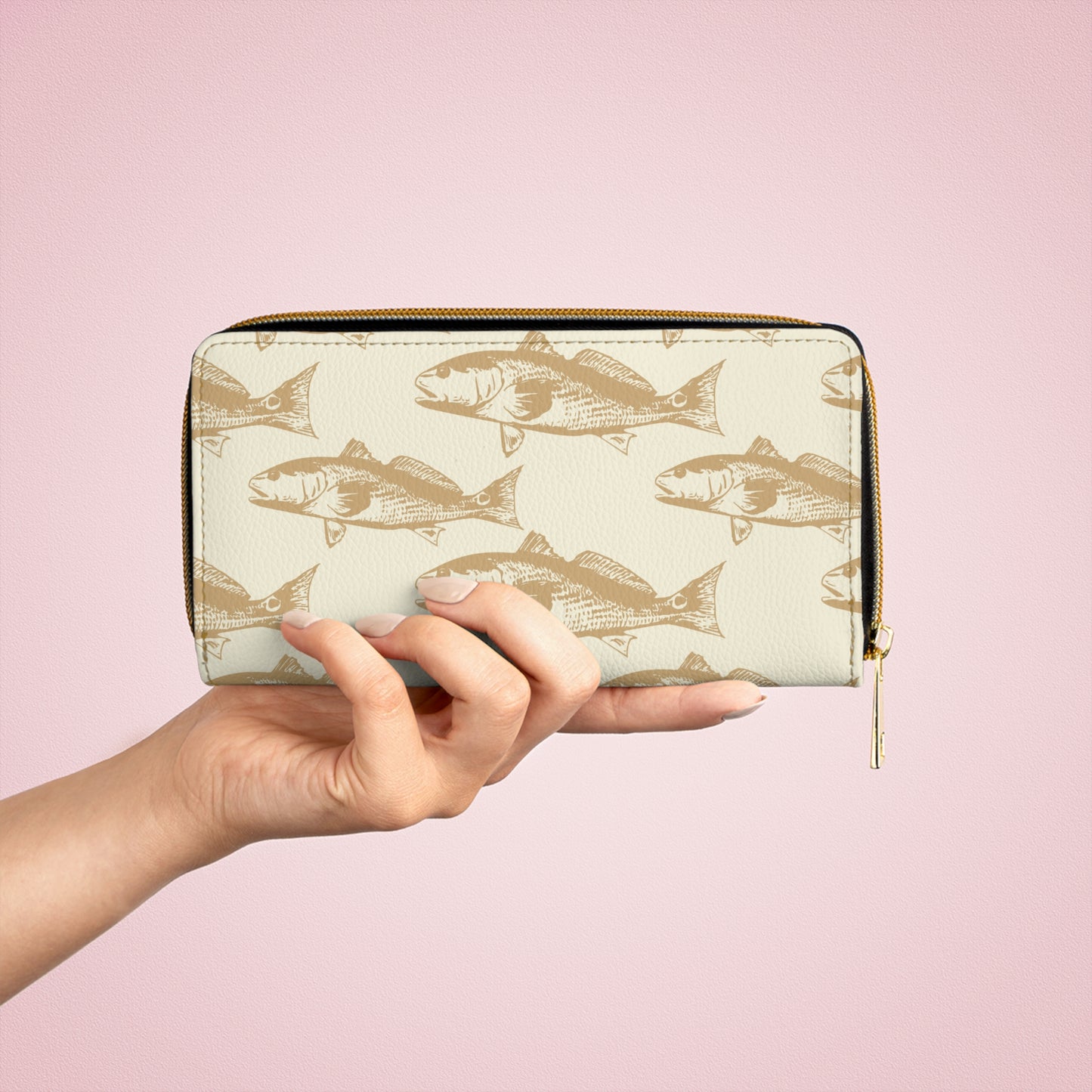Red Drum Zipper Wallet