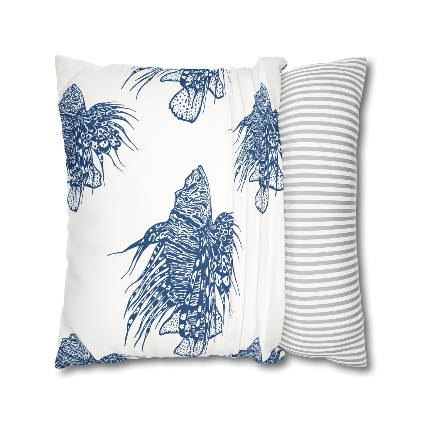 Lionfish - Faux Suede Pillowcase - Perfect for Beach Lovers