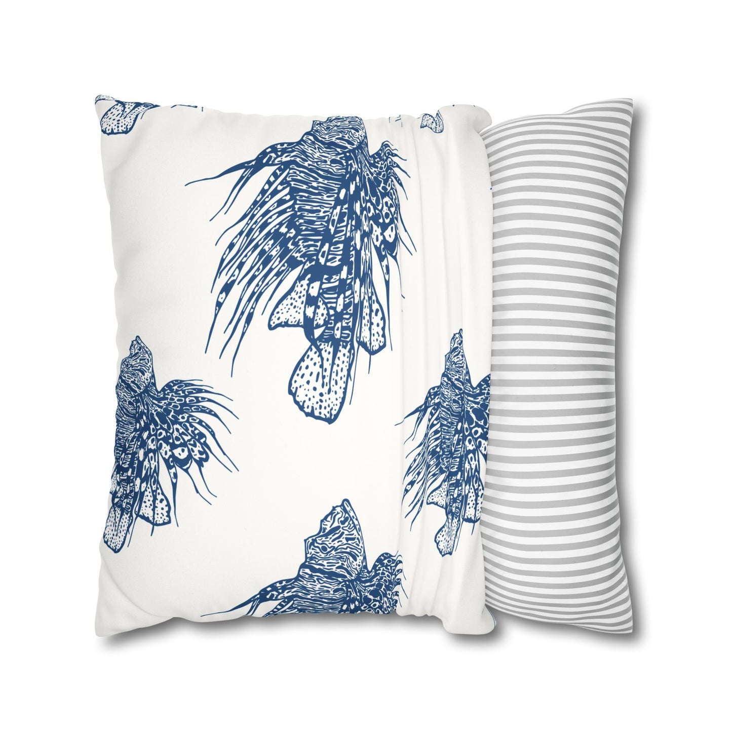 Lionfish - Faux Suede Pillowcase - Perfect for Beach Lovers