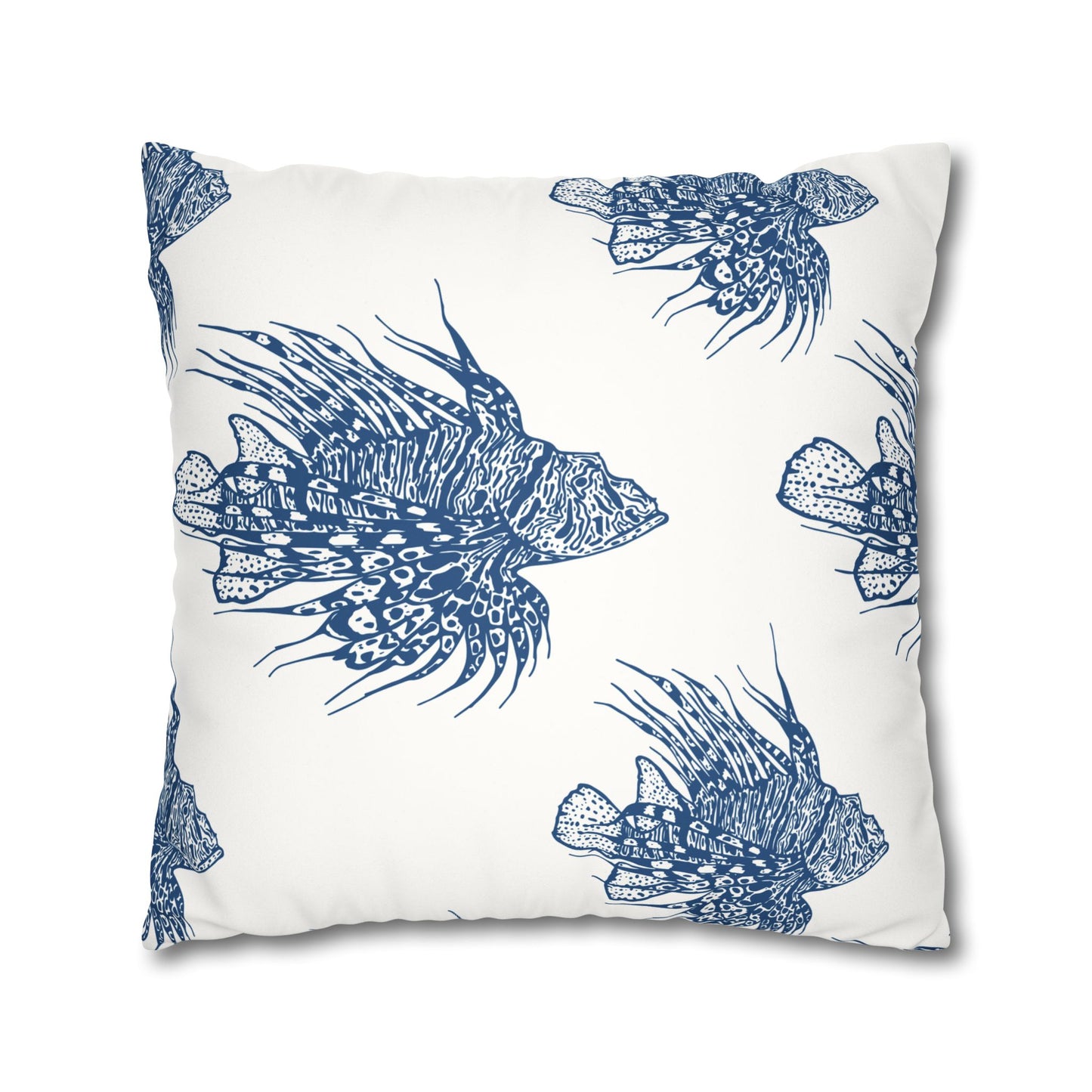 Lionfish - Faux Suede Pillowcase - Perfect for Beach Lovers