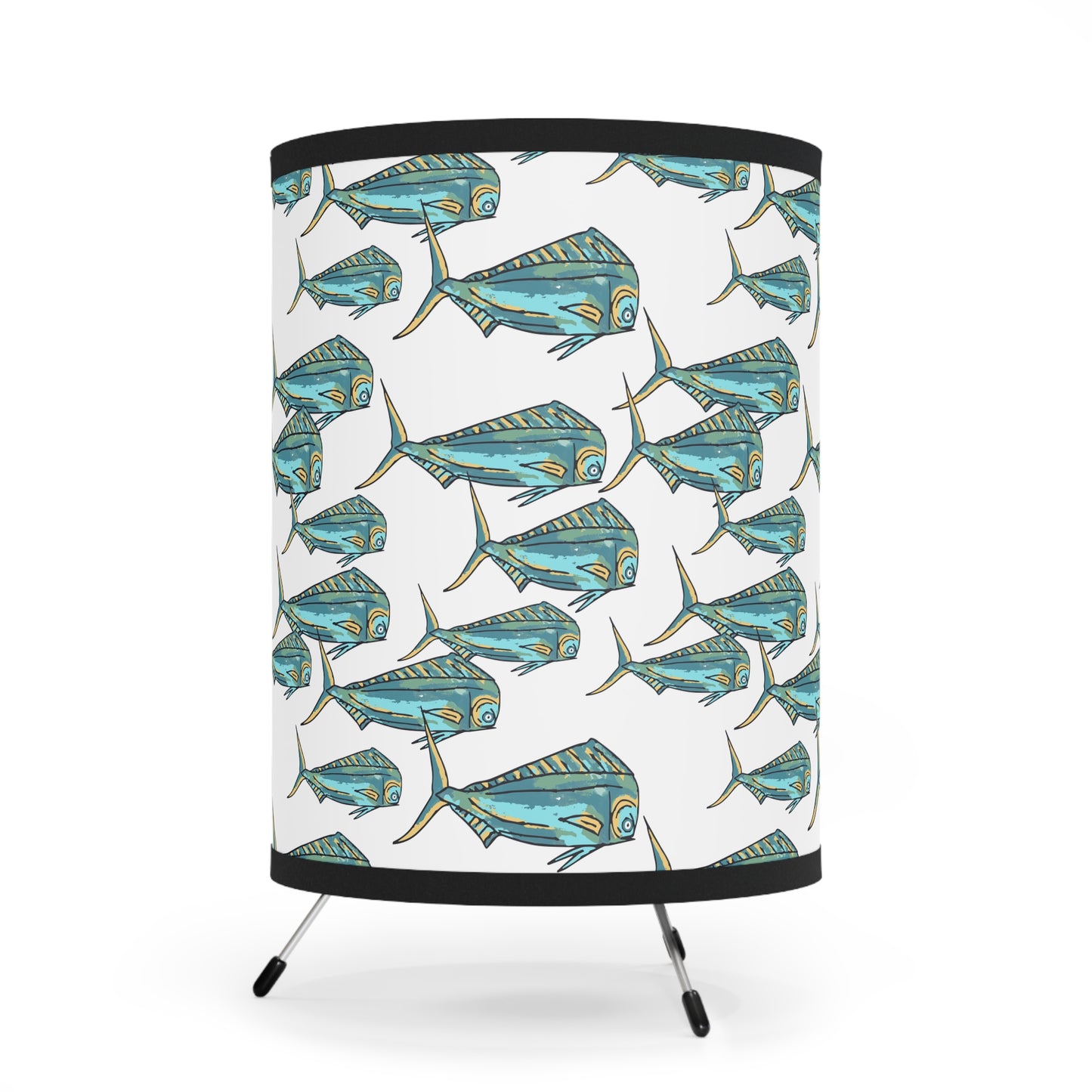 Mahi Pint Shade Aquatic Tripod Lamp