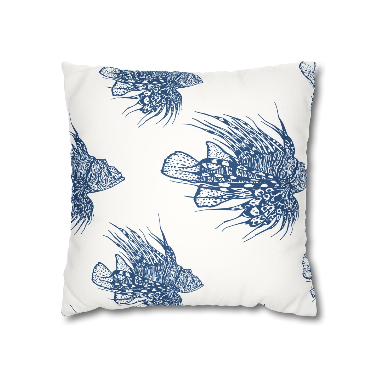 Lionfish - Faux Suede Pillowcase - Perfect for Beach Lovers