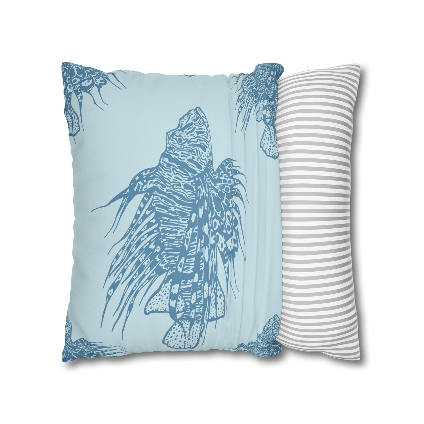 Lionfish - Faux Suede Pillowcase - Perfect for Beach Lovers