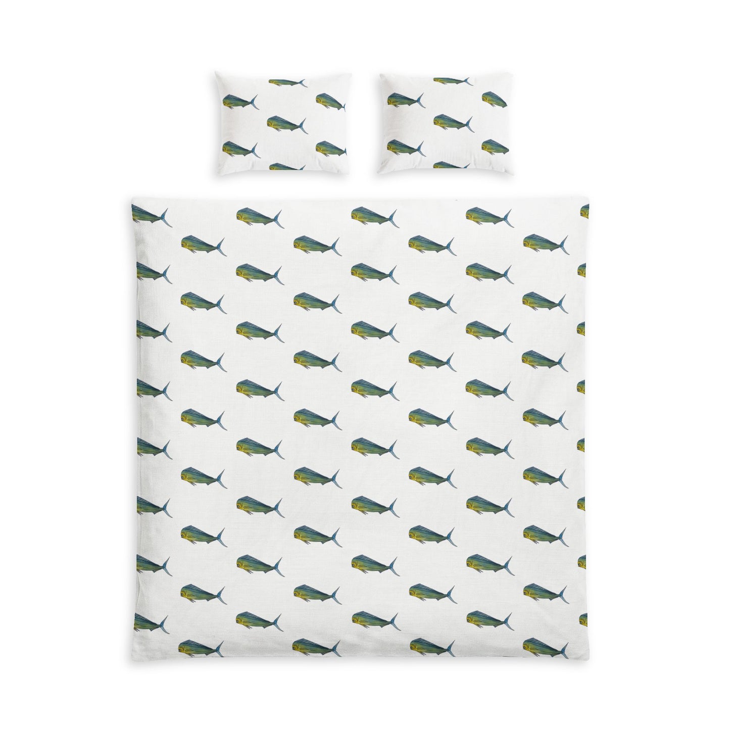 Mahi Cotton Bed Set – Nautical Ocean Print Duvet Cover & Pillowcases
