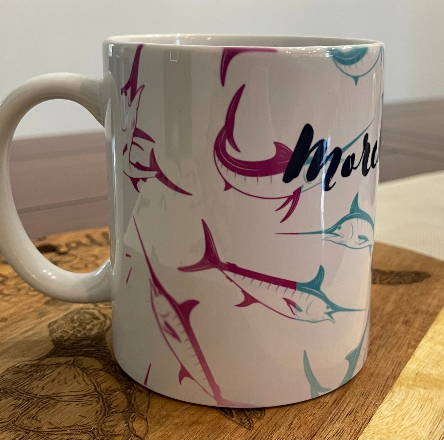 Morehead City NC Marlin Ceramic Mug 11oz
