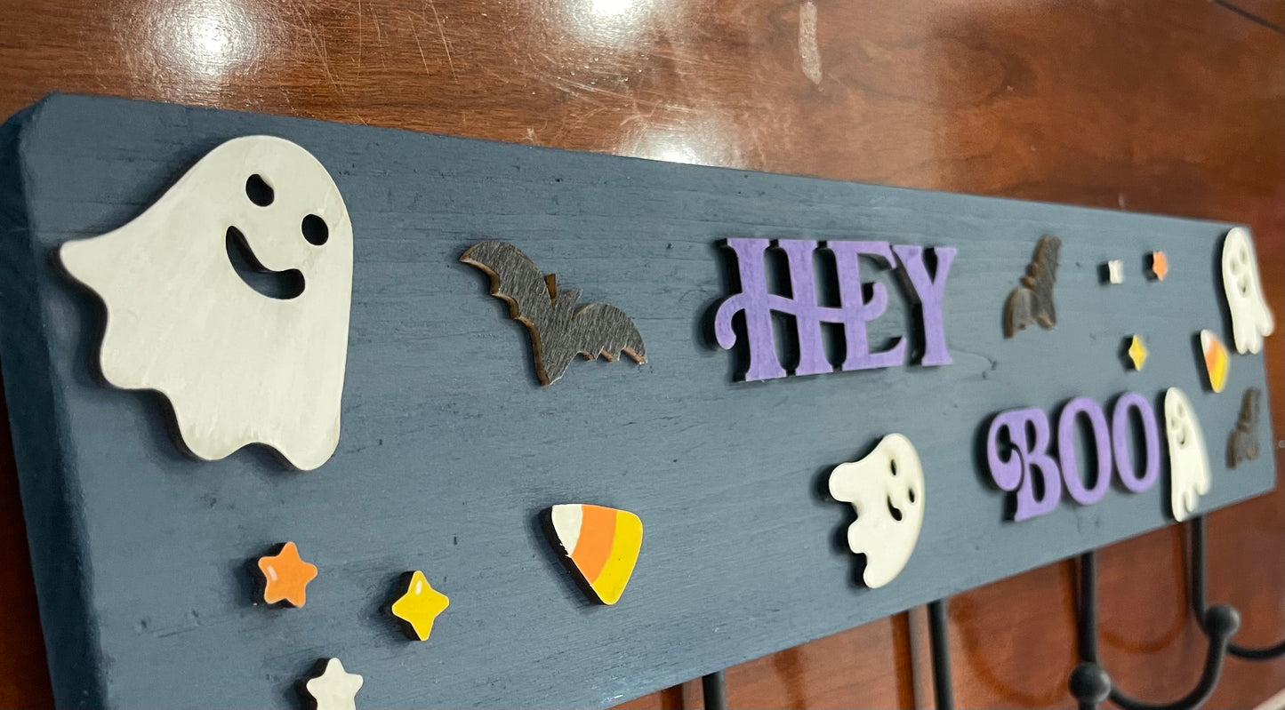 Halloween hook rack
