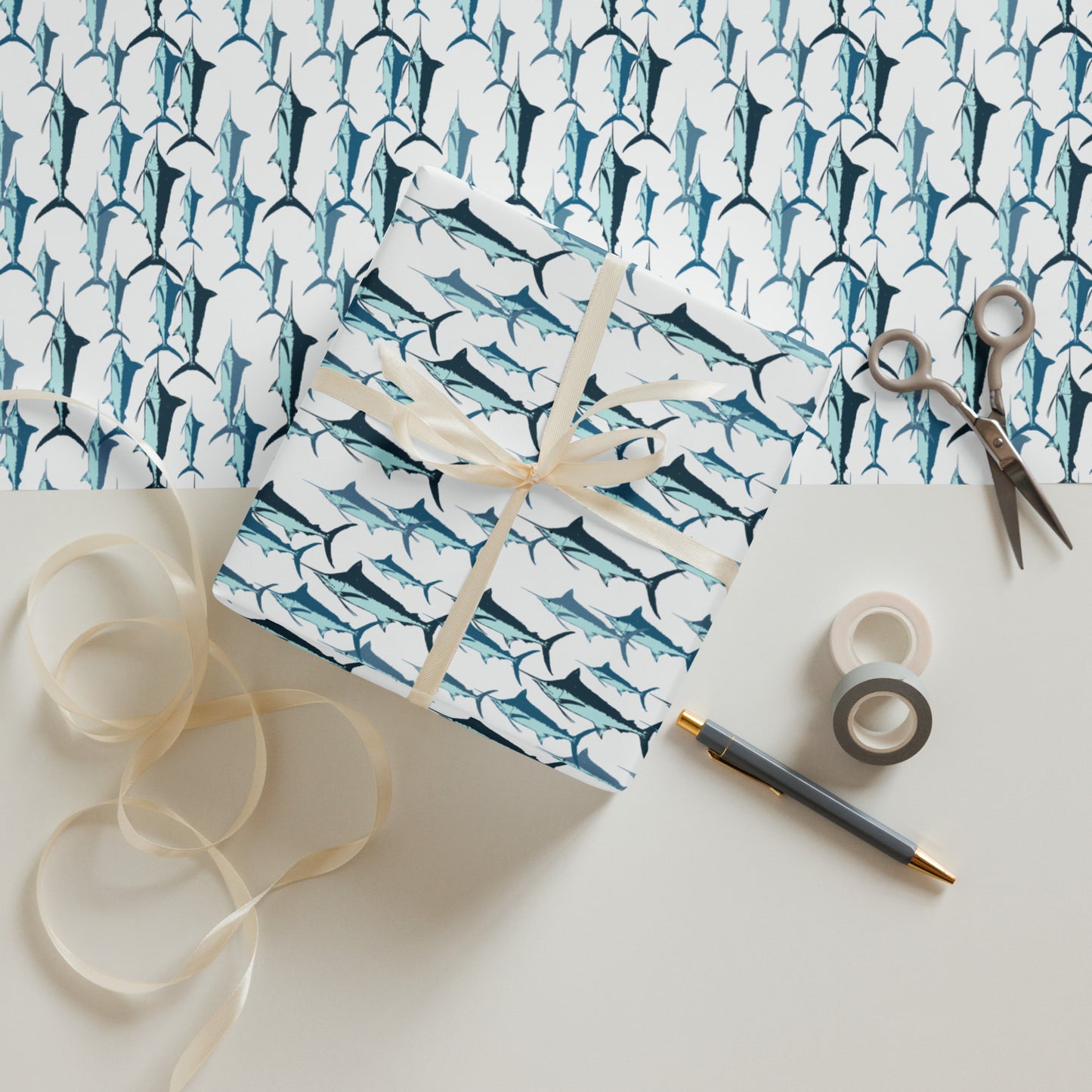 Marlin Wrapping paper sheets