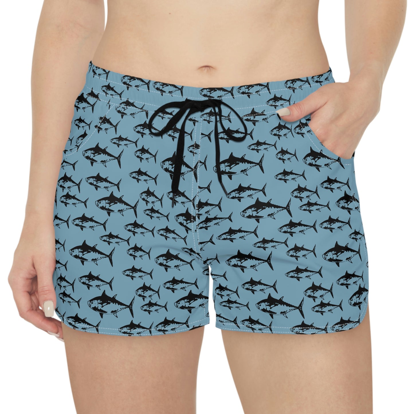 Black Fin Women's Casual Shorts Running
