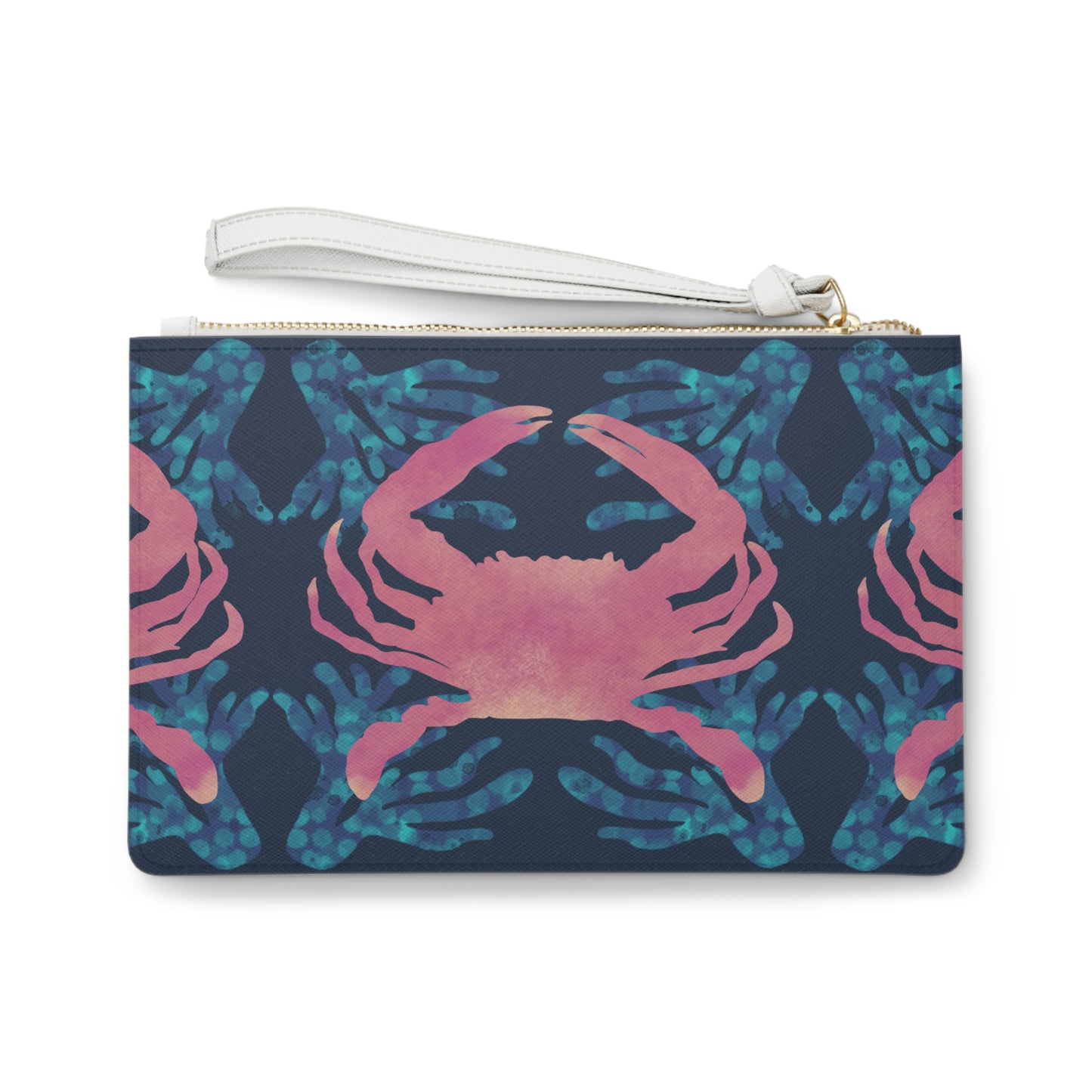 Blue Crab Clutch Bag