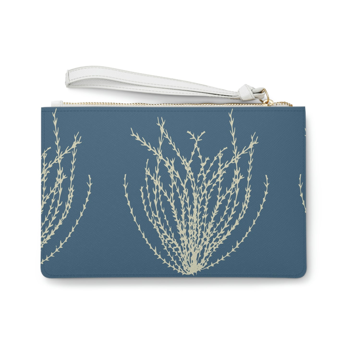 Blue Sea Grass Clutch Bag