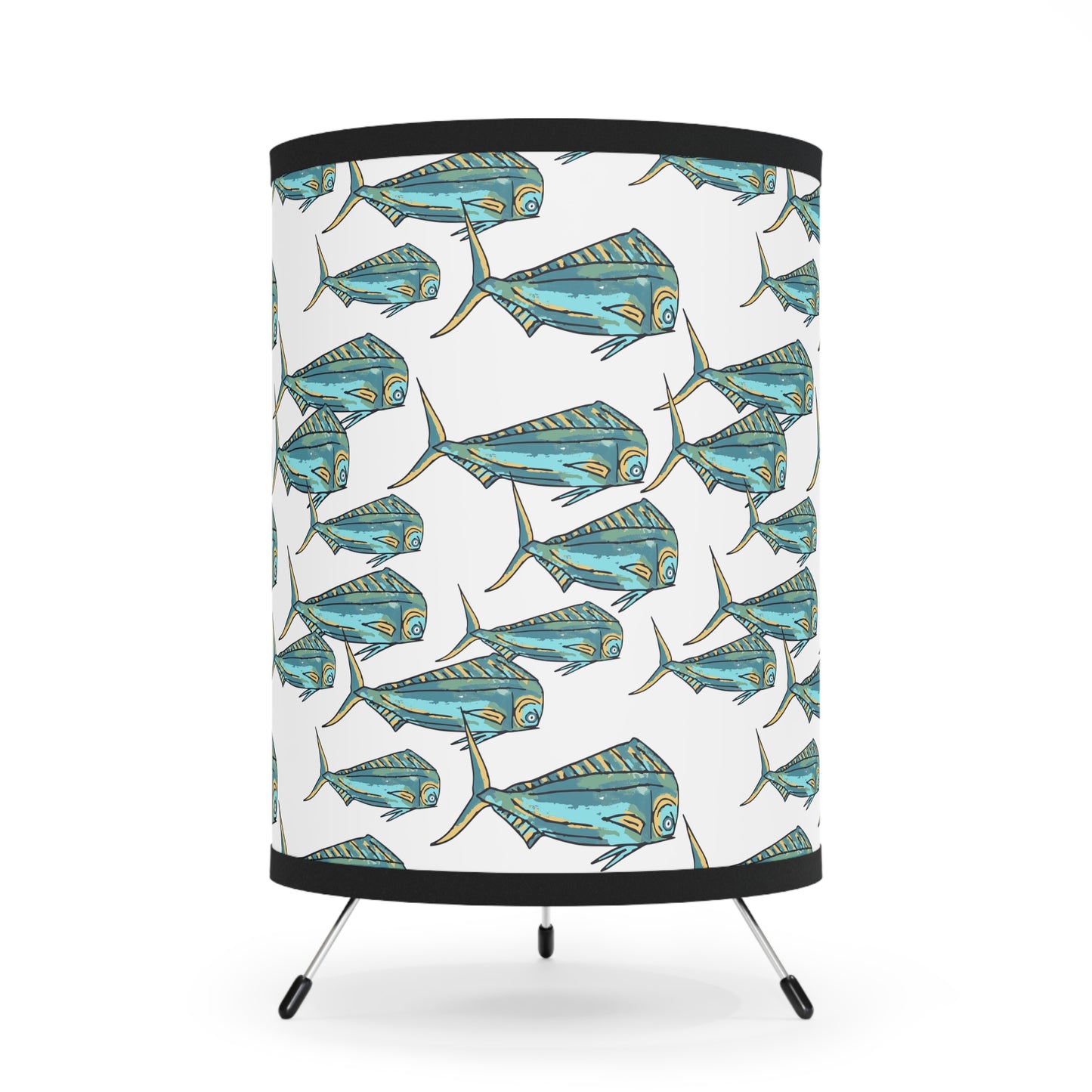 Mahi Pint Shade Aquatic Tripod Lamp
