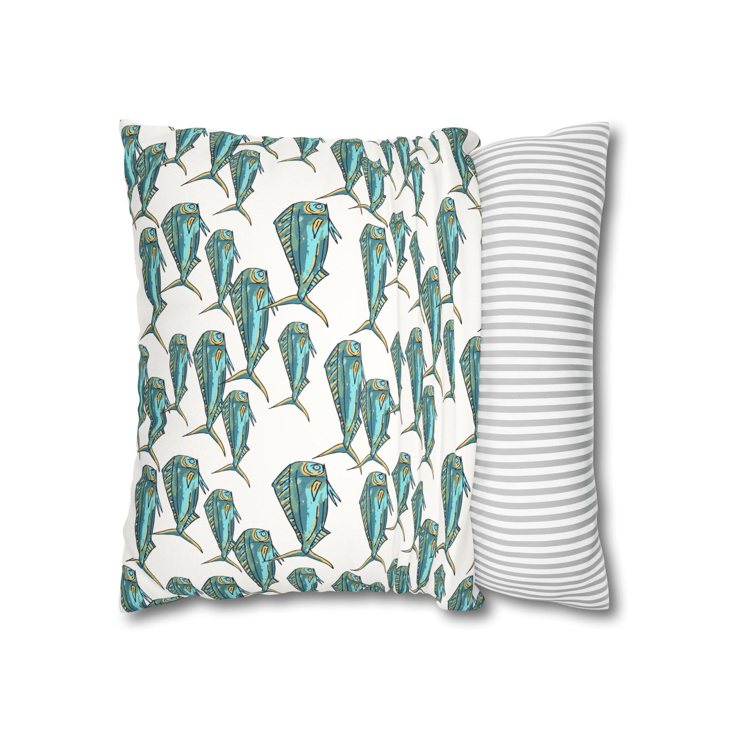 Mahi -  Faux Suede Pillowcase - Perfect for Beach Lovers