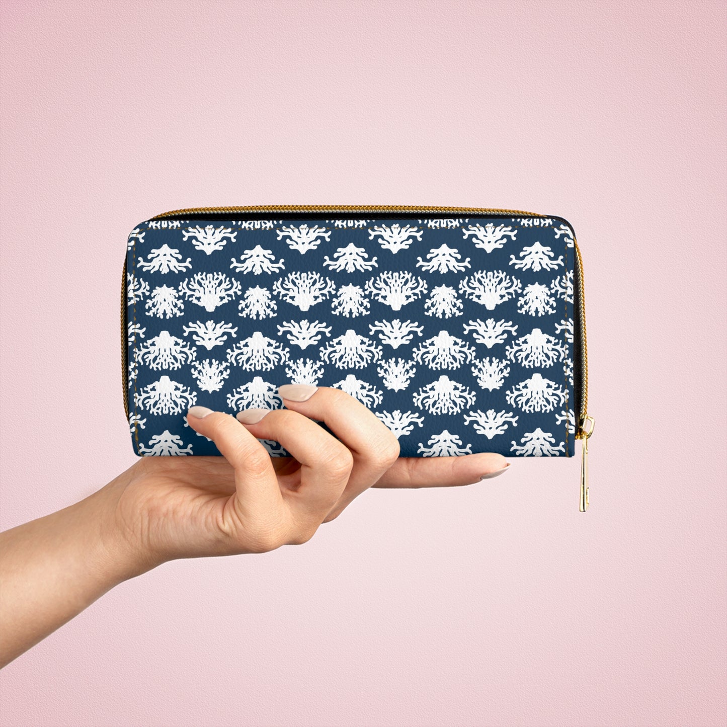 Coral Grand Blues Zipper Wallet