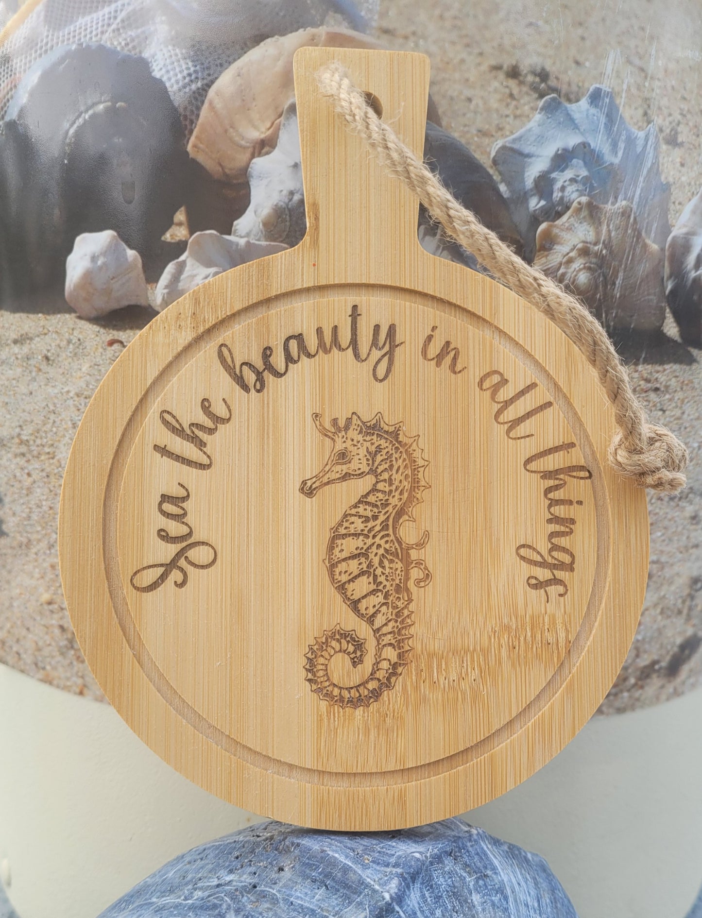 Seahorse Mini Bamboo Serving Board