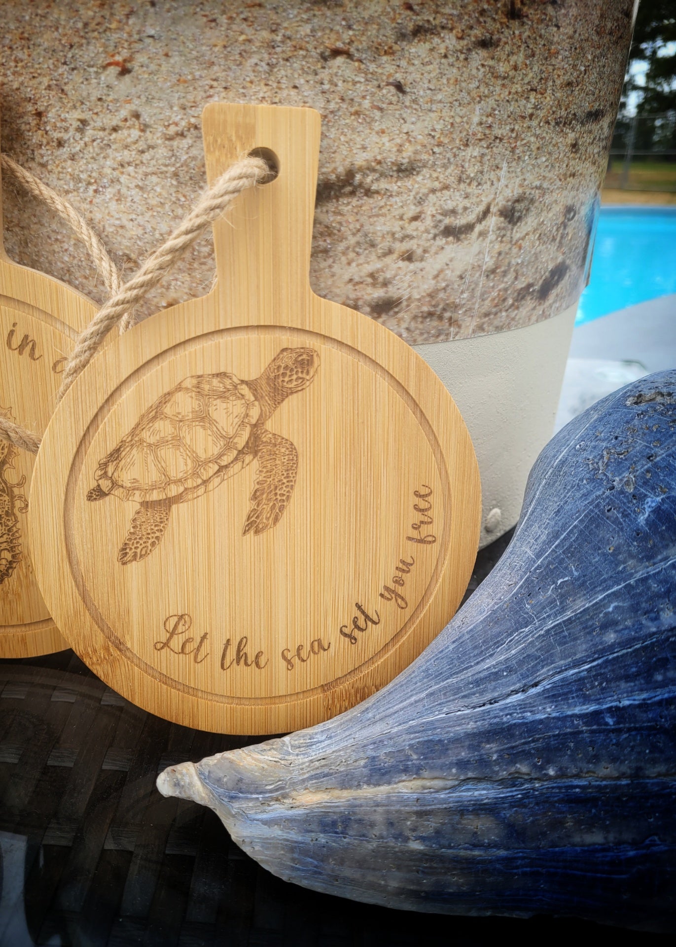 Sea Turtle Mini Bamboo Serving Board