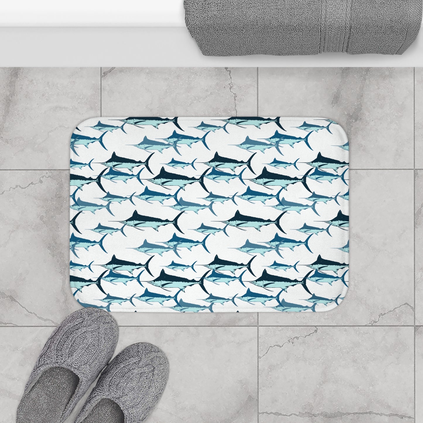 Blue Marlin Bath Mat