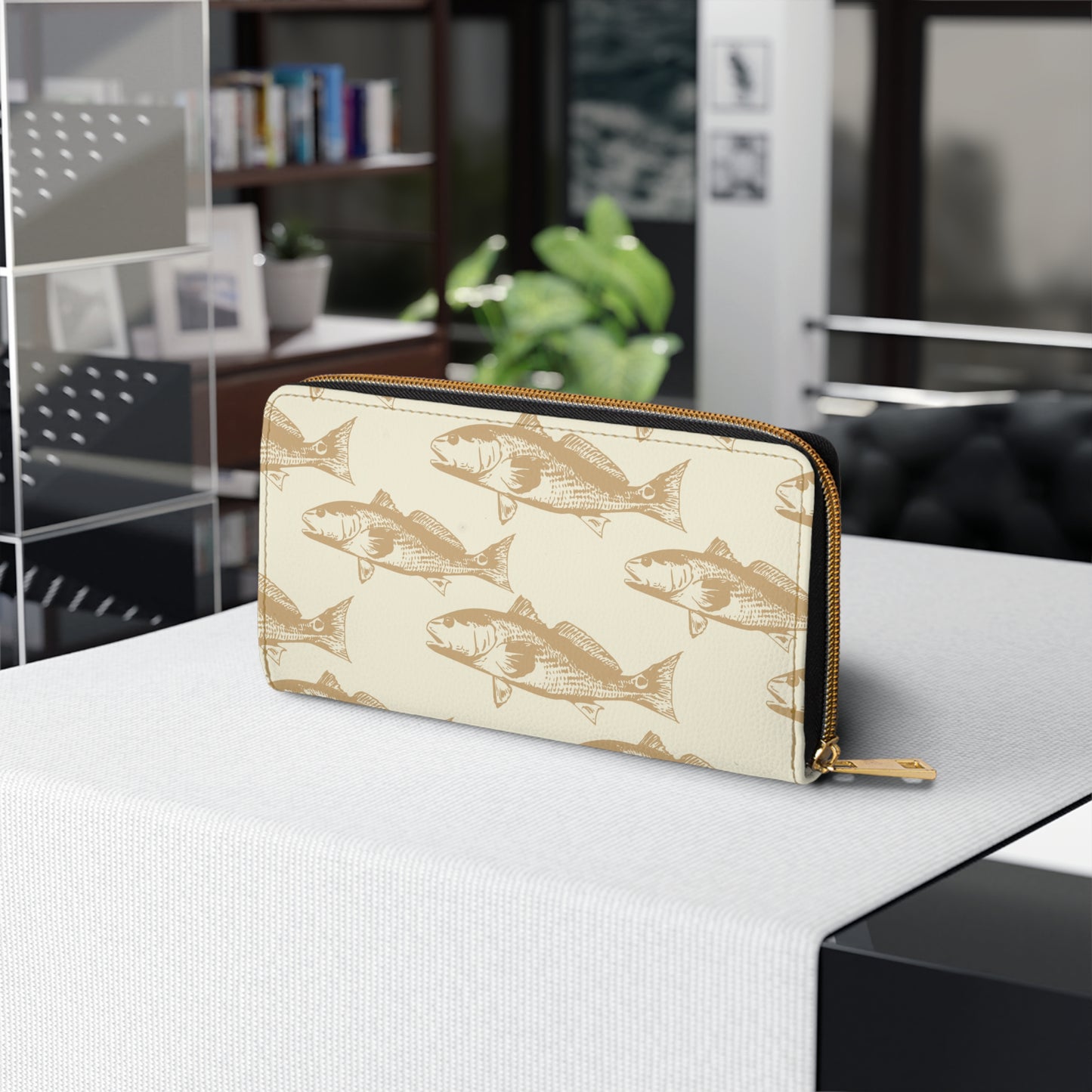 Red Drum Zipper Wallet
