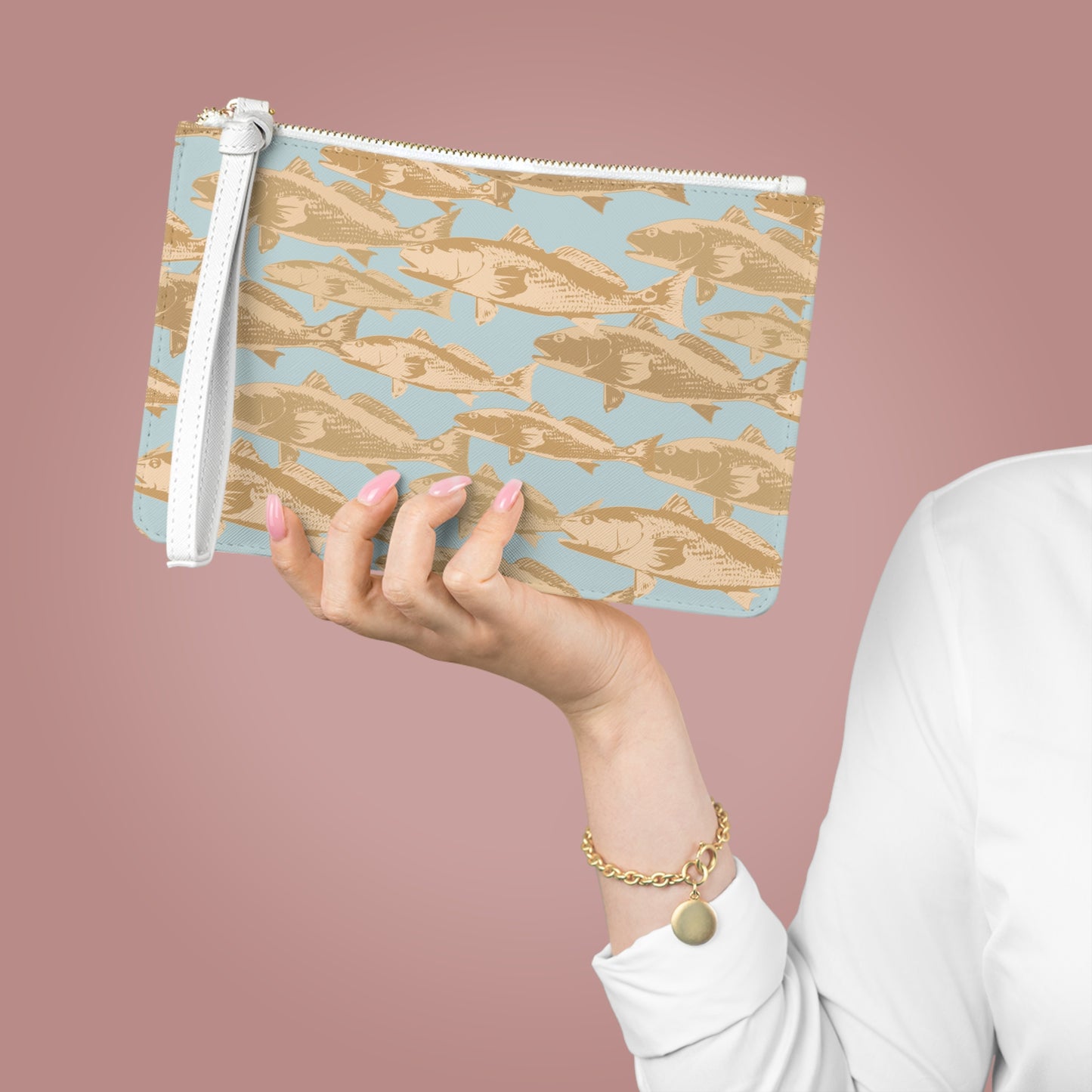 Red Drum Clutch Bag
