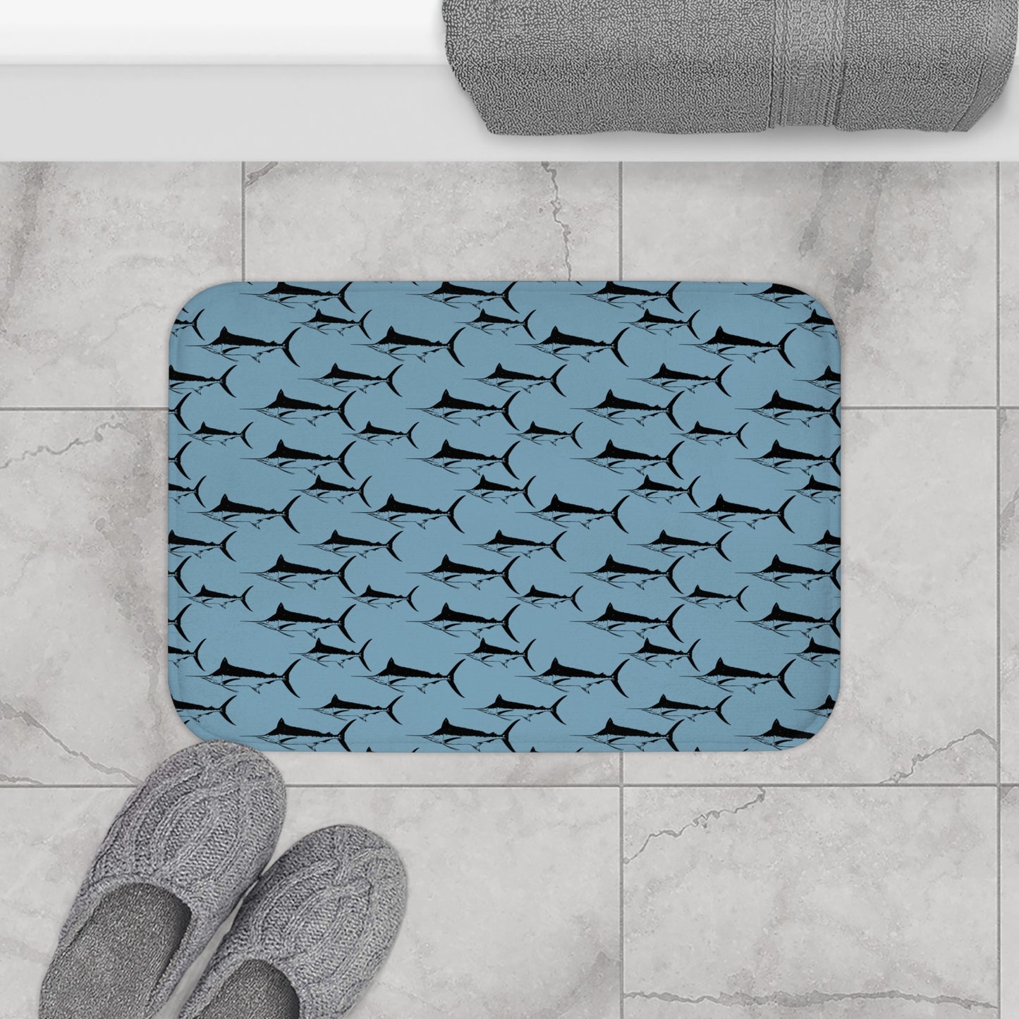 Blue Marlin Bath Mat