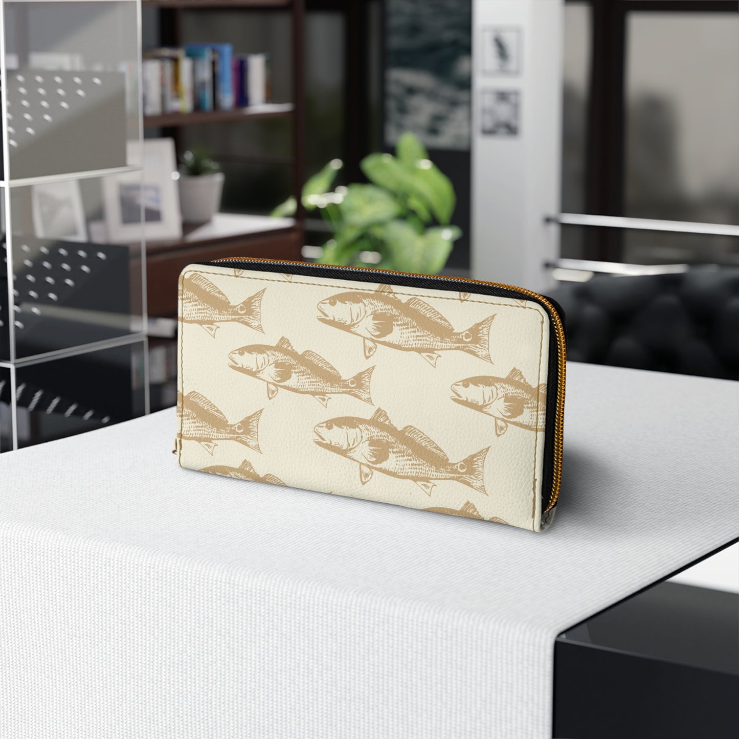 Red Drum Zipper Wallet