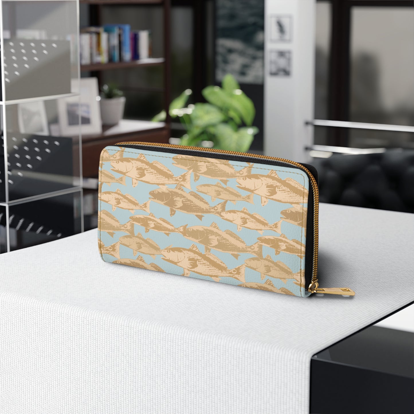 Red Drum Zipper Wallet