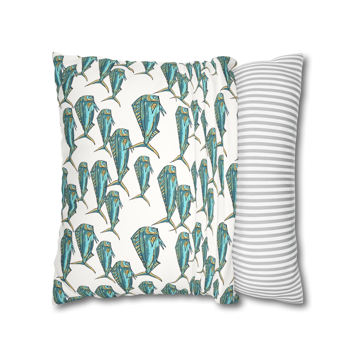Mahi -  Faux Suede Pillowcase - Perfect for Beach Lovers