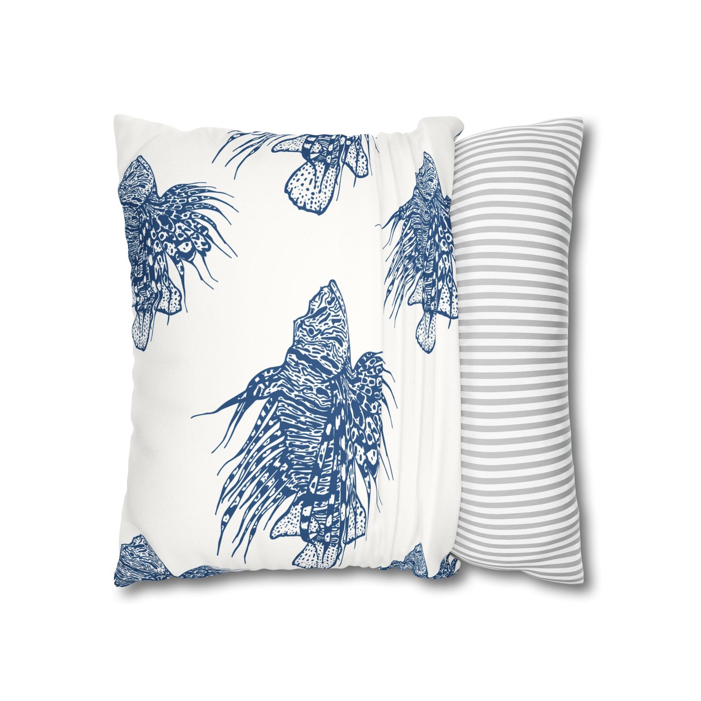 Lionfish -  Faux Suede Pillowcase - Perfect for Beach Lovers