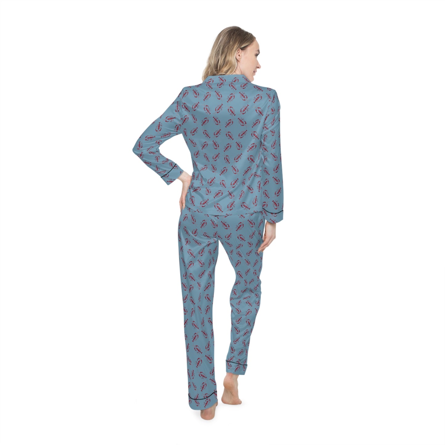 Lobster Women's Satin Pajamas