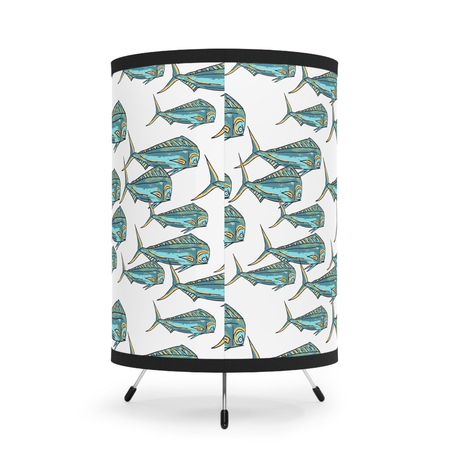 Mahi Pint Shade Aquatic Tripod Lamp