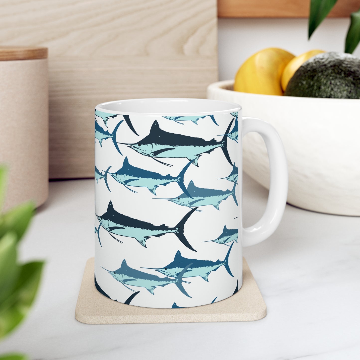 Marlin Ceramic Mug 11oz