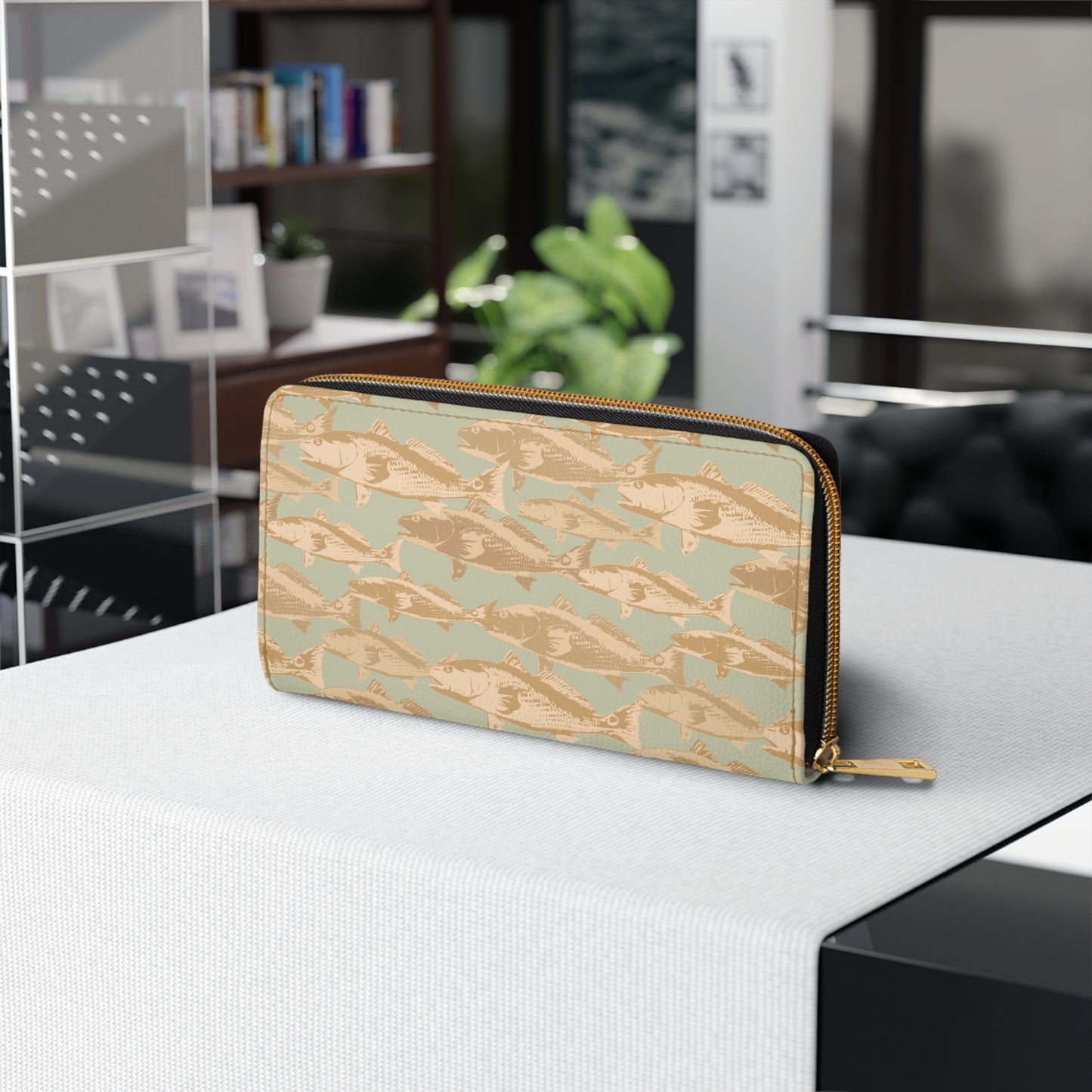 Red Drum Zipper Wallet