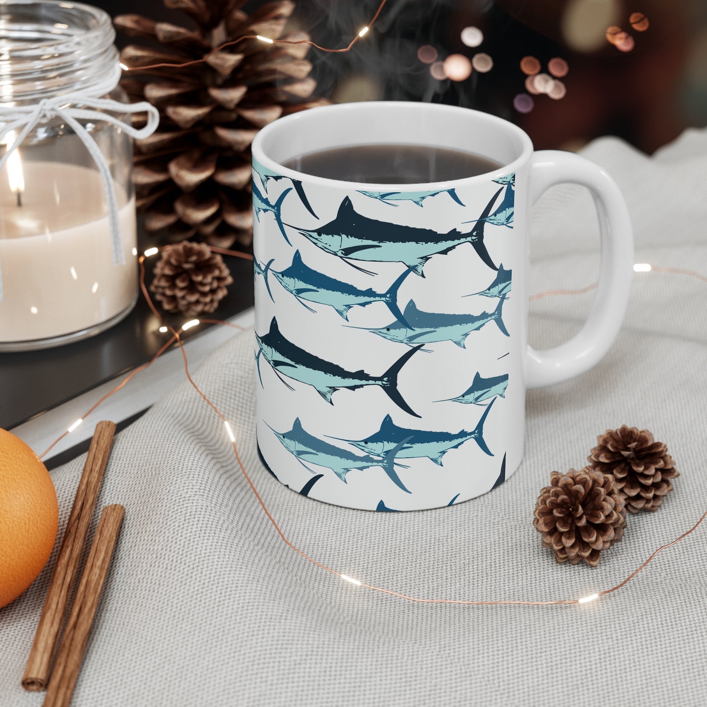 Marlin Ceramic Mug 11oz