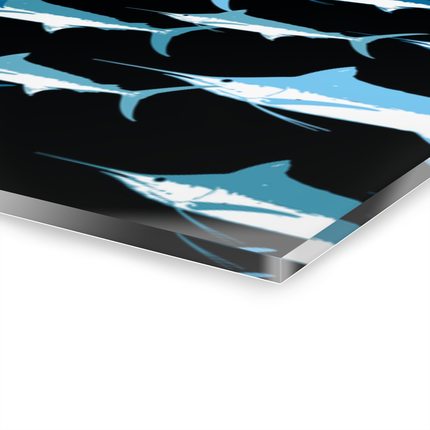 Marlin Acrylic Triptych Wall Art - Unique Coastal Decor