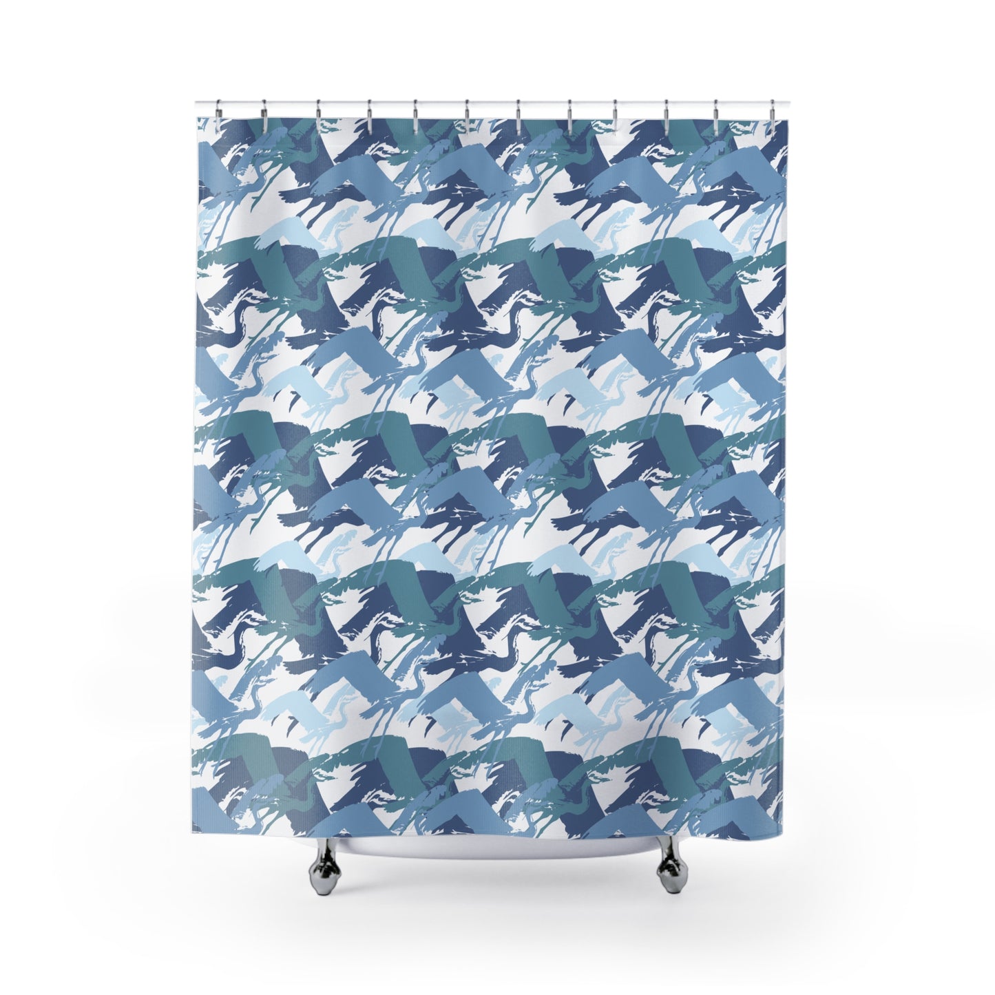 Heron Flying Shower Curtain