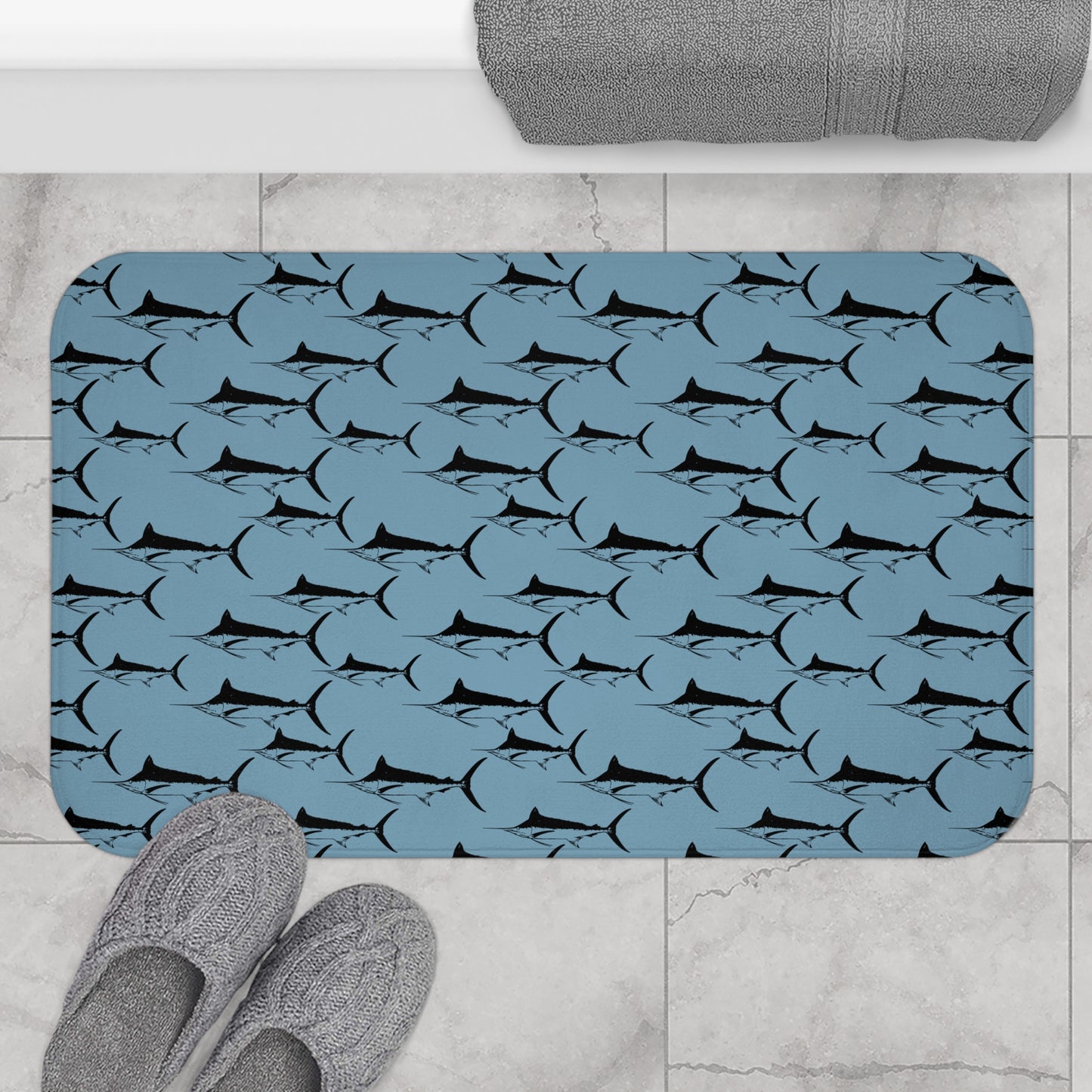 Blue Marlin Bath Mat