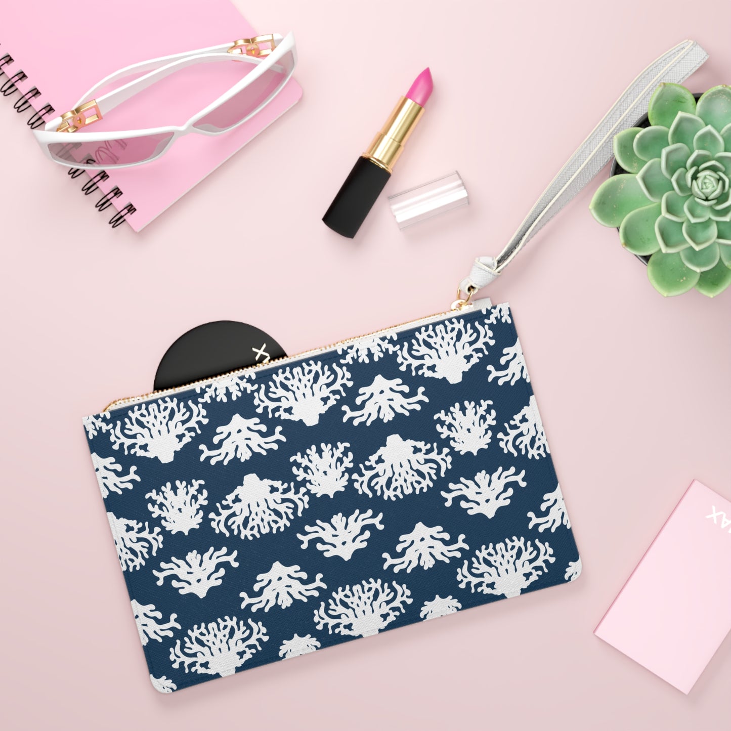 Coral Grand Blues Clutch Bag