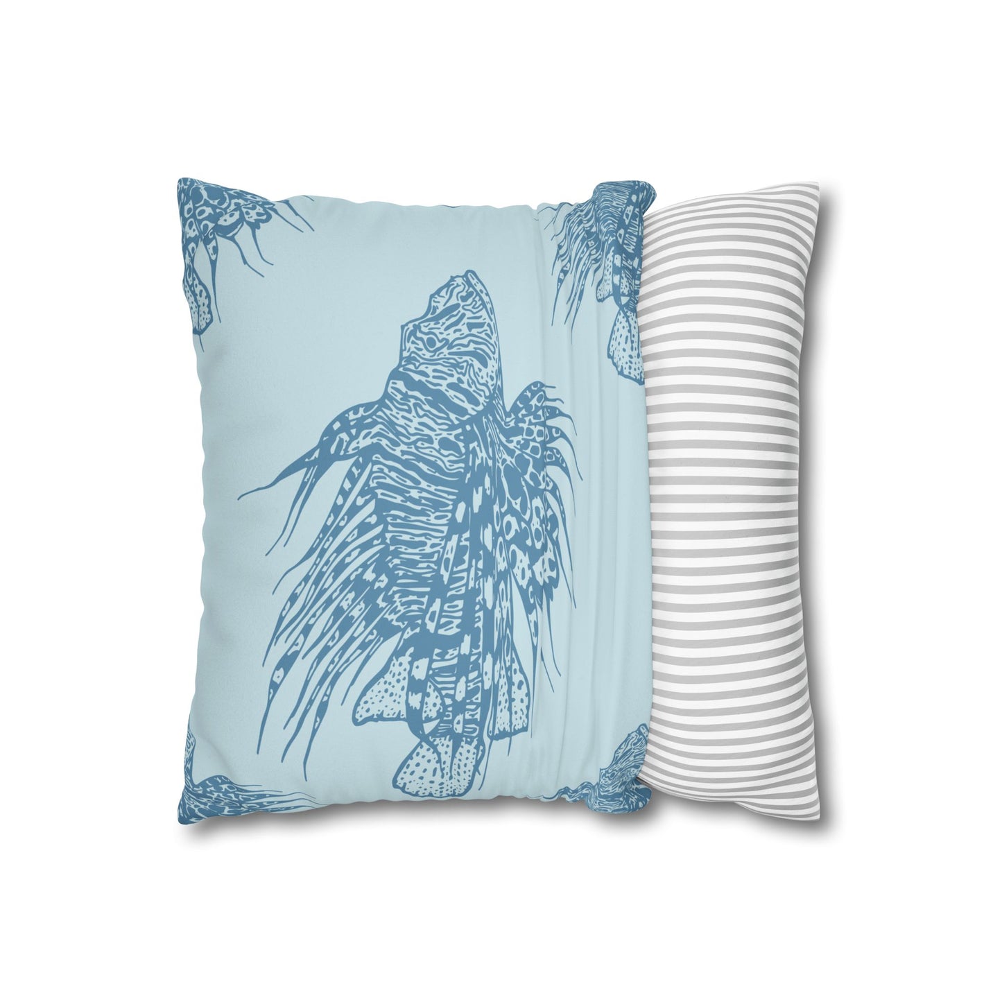 Lionfish -  Faux Suede Pillowcase - Perfect for Beach Lovers