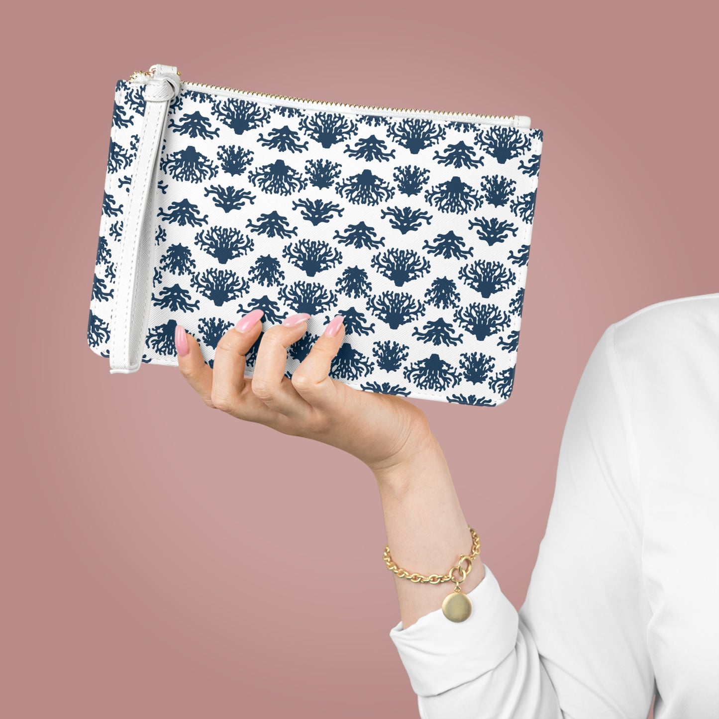 Coral Blues Clutch Bag