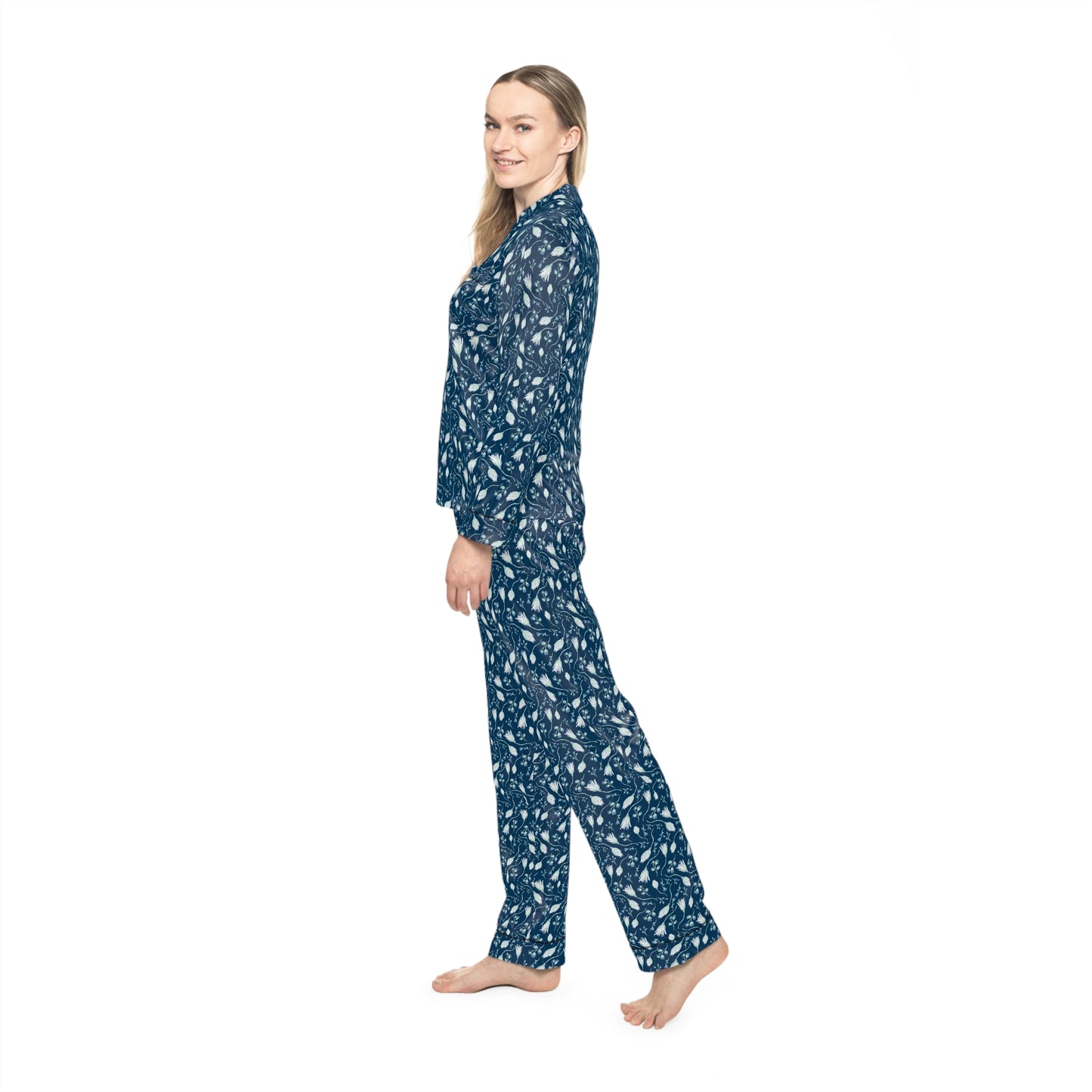 Floral Women's Satin Pajamas