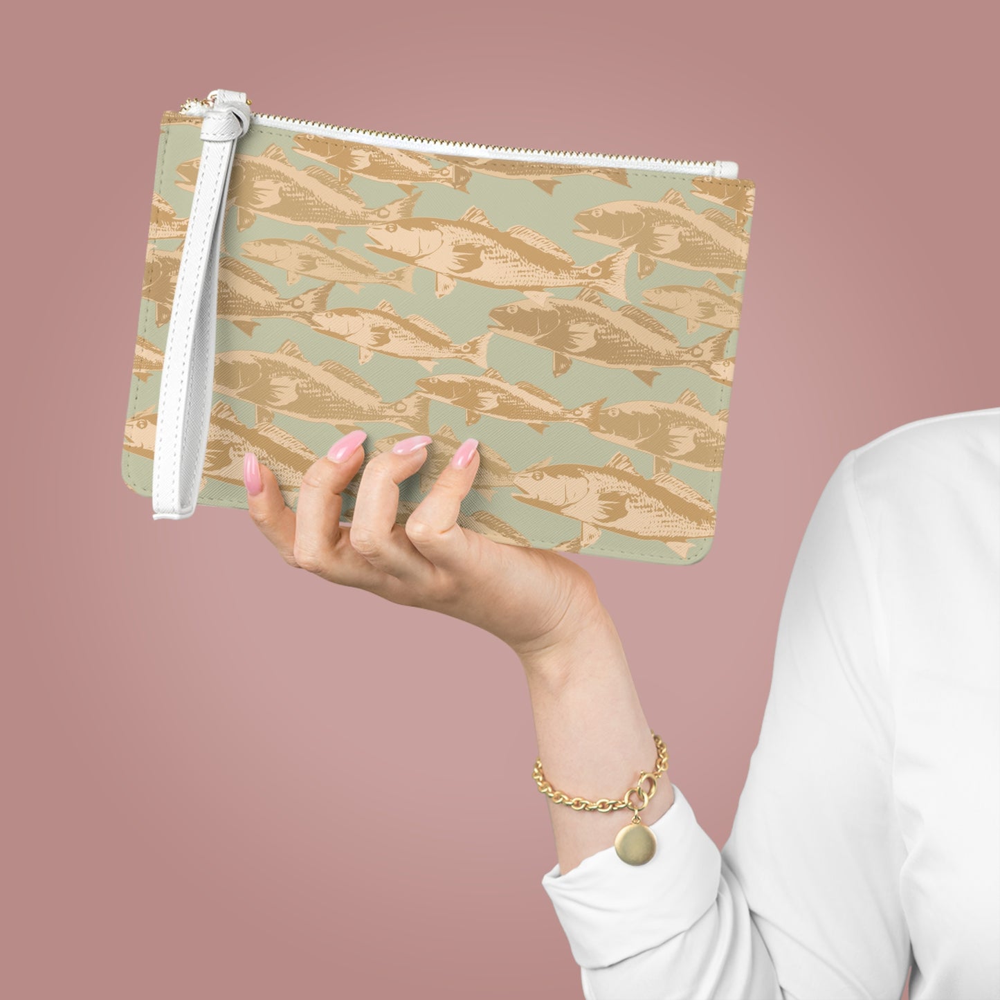 Red Drum Clutch Bag