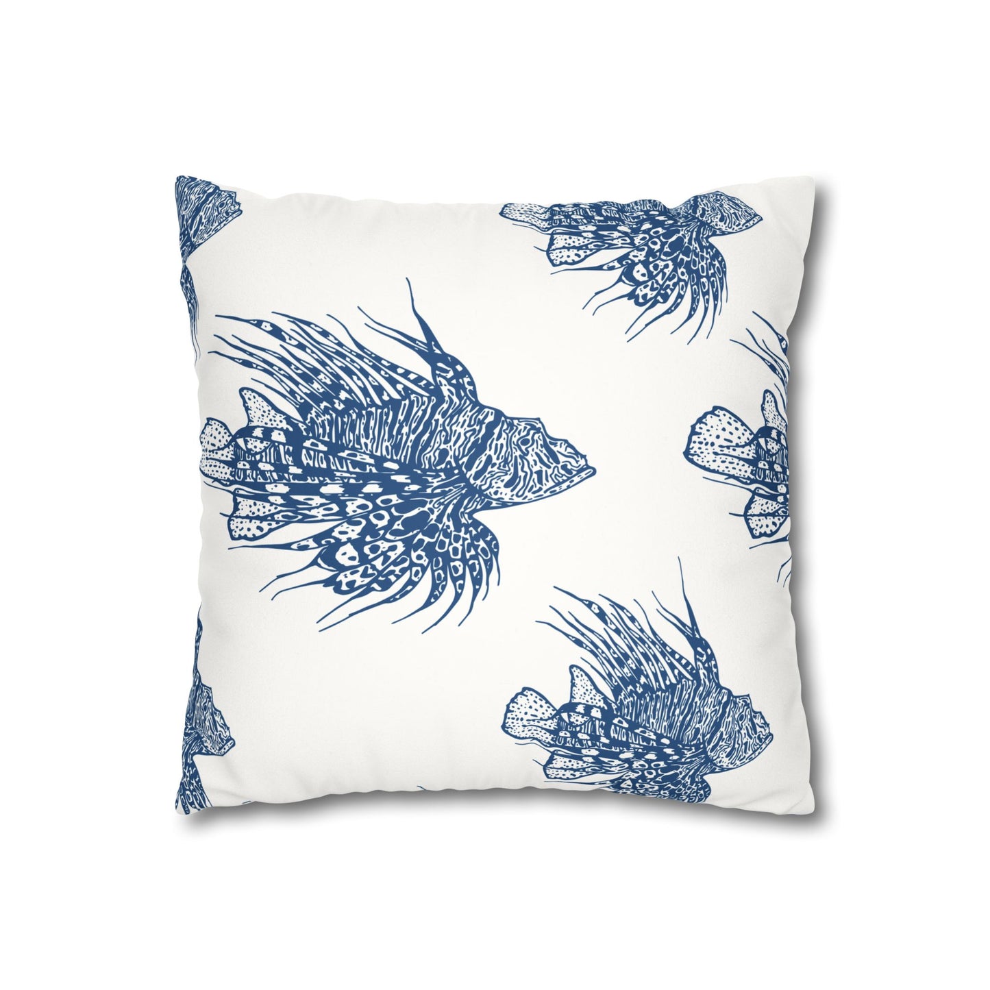 Lionfish -  Faux Suede Pillowcase - Perfect for Beach Lovers