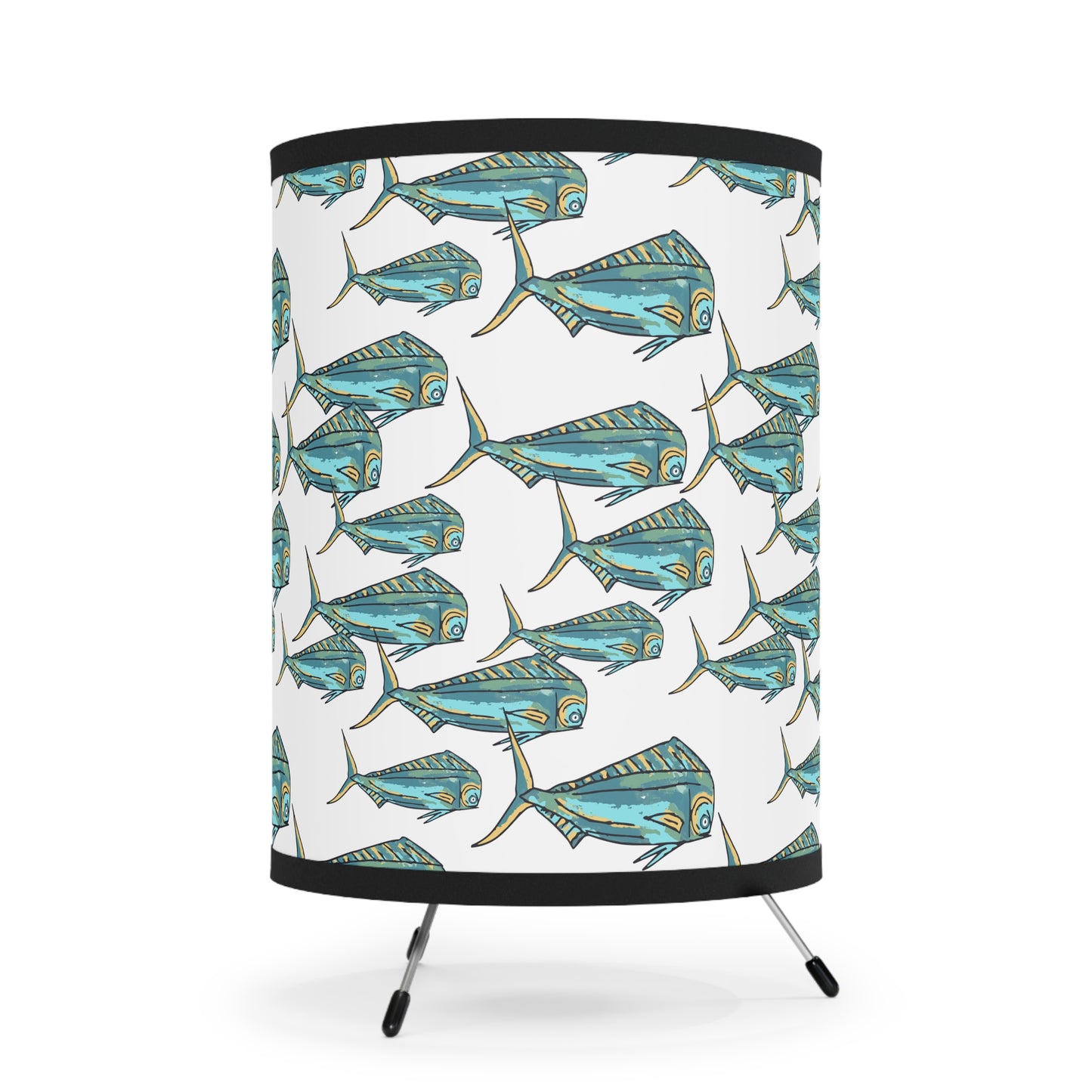 Mahi Pint Shade Aquatic Tripod Lamp